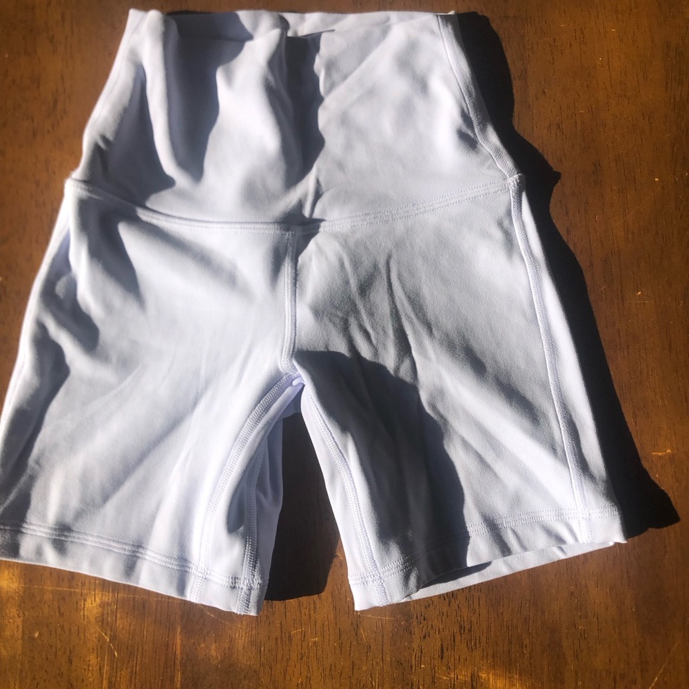 Lululemon Athletica Light Blue Bike Shorts